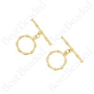 Gold Filled Toggle Clasp,Round Brass OT Clasp,Original DIY Jewelry Clasp   25x16mm