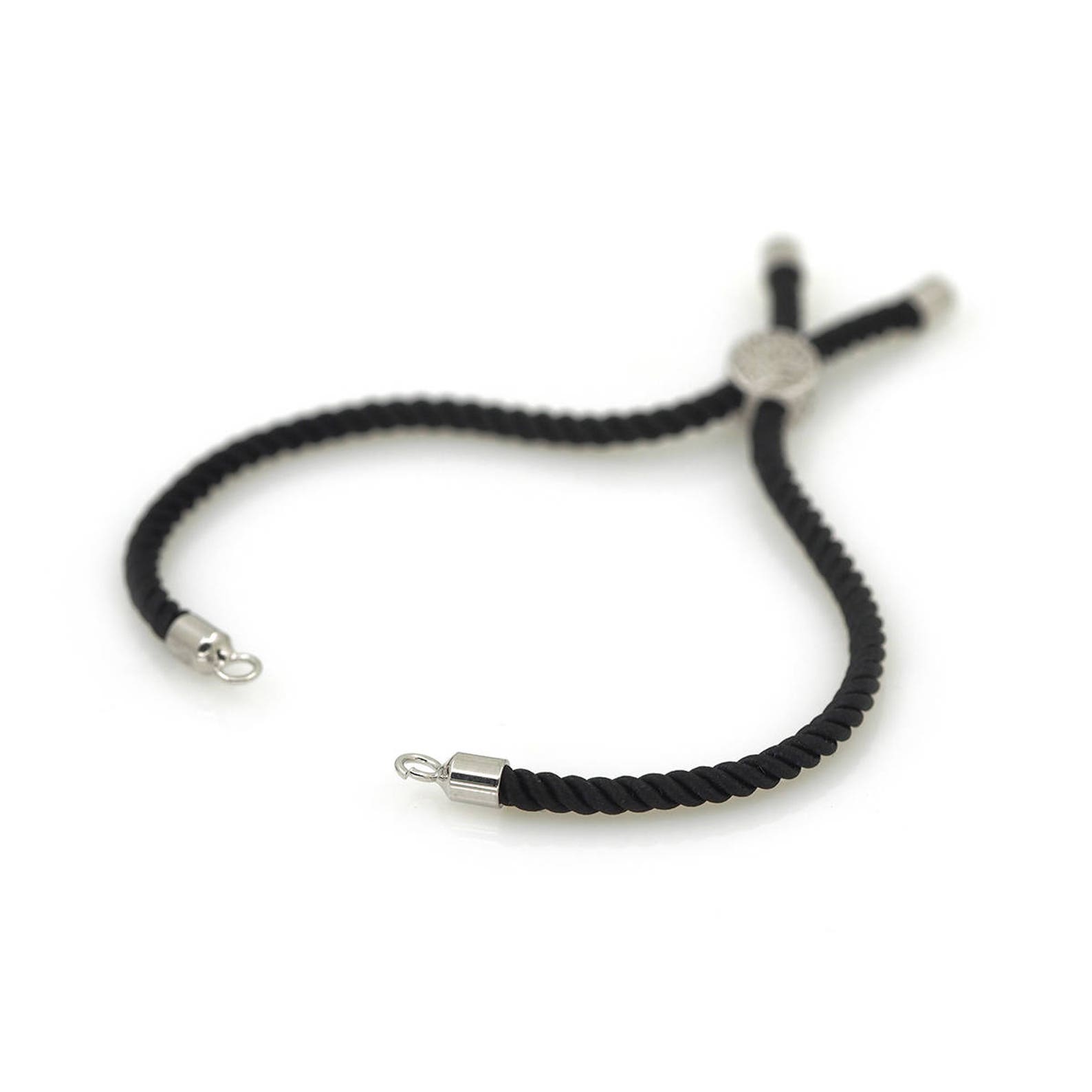 Half-finished Cord Bracelet With Sliding Slider Stopper | Etsy
