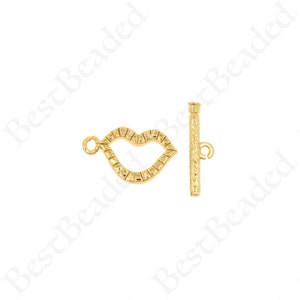 18K Filled Gold Pendants, Lips Charms, Lips Pendants, Stick Pendants, Stick Charms, Jewelry Pendants.   Lips 18x2.7mm Stick 18.5x11mm