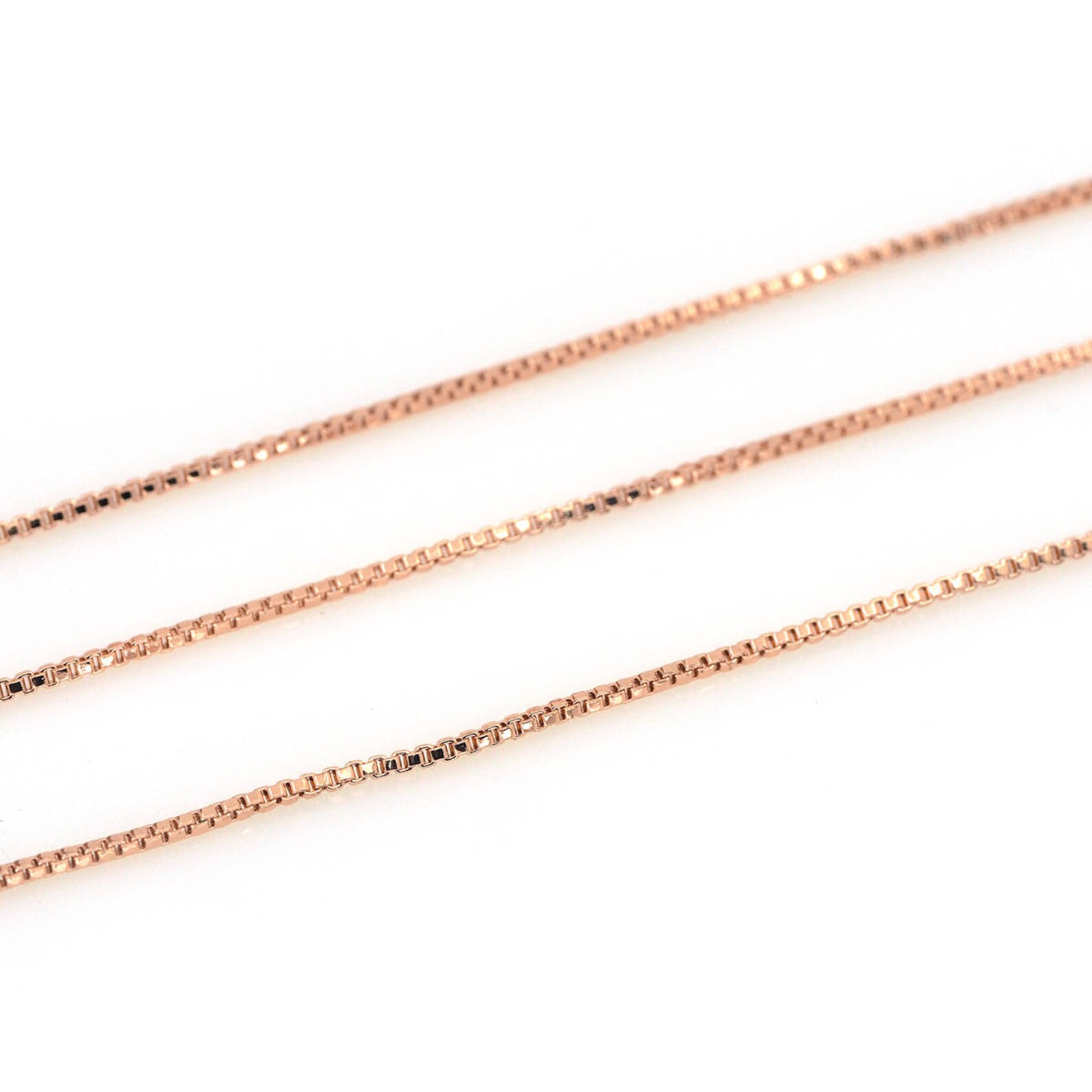 1 Meter Rose Gold Box Chain for DIY Bracelet/necklace Jewelry Etsy