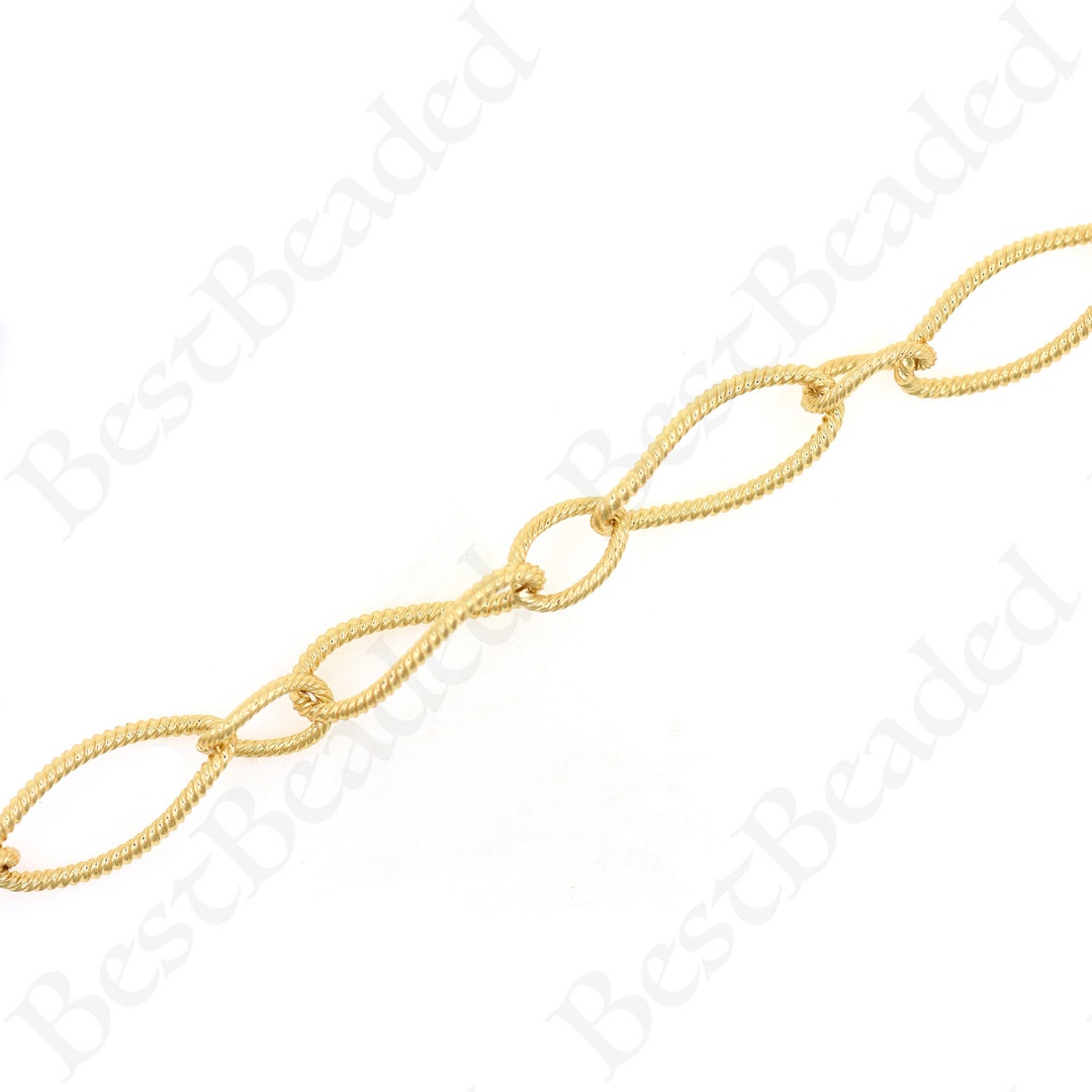18k Gold Filled Chain Necklacegold Knot Chain Necklace,diy Jewelry