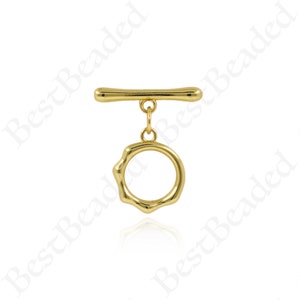 Gold Filled Toggle Clasp,Bracelet/Necklace Jewelry Clasp,DIY Handmade Supplies 20x20mm