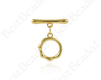 Gold Filled Toggle Clasp,Bracelet/Necklace Jewelry Clasp,DIY Handmade Supplies 20x20mm