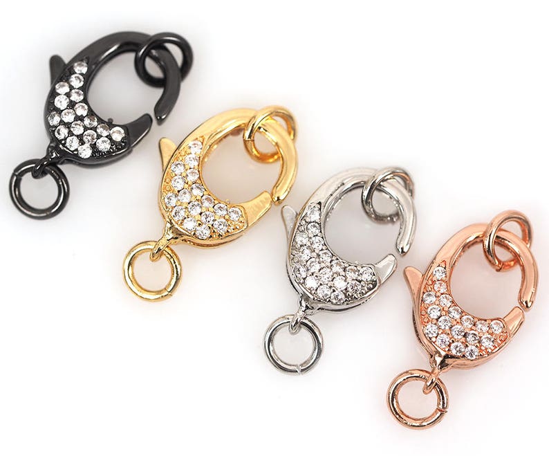 Lobster Clasp Inlaid Zircon for Bracelet/necklace Charms Etsy