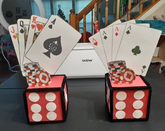 Poker party centerpieces party Poker party centerpieces party