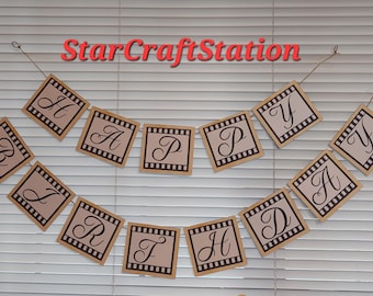 Movie Theme Birthday Banner