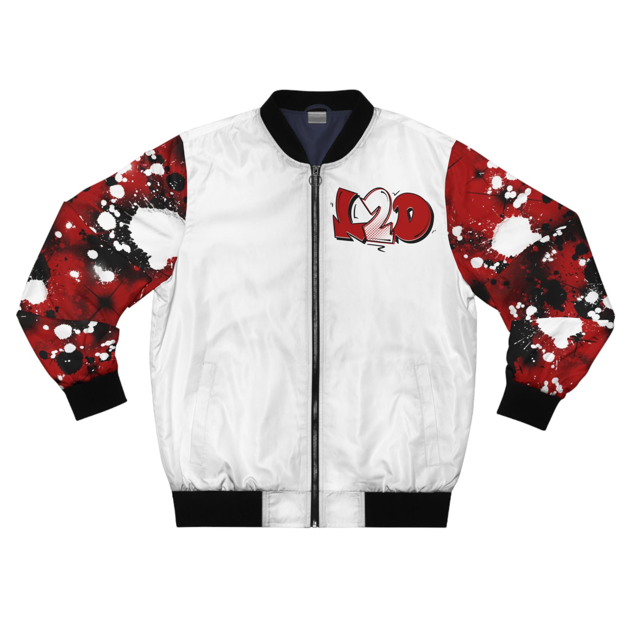 Custom Airbrush Graffiti Bomber Jacket 2000s Hip Hop Dance Retro