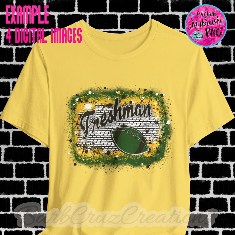 Football, Game Day, Splatter paint designs, Team, Sport, Team Spirit, Airbrush, Sublimation Design, png, jpg, Football Season, green, yellow image 5
