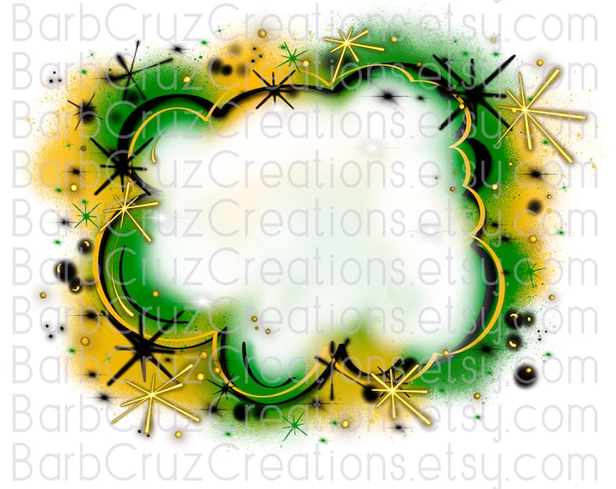 Airbrush png, Background, Sublimation Designs, Digital Downloads, hip hop retro backdrop , green, yellow, graffiti art, vintage shirt png