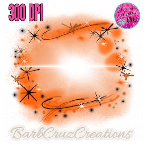 Airbrush png, Digital Download Orange Background, Graffiti Wall, clipart, sublimation design, Hip Hop Dance, Y2K Graffiti