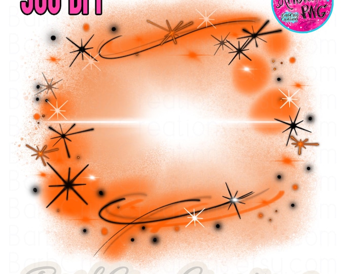 Airbrush png, Digital Download Orange Background, Graffiti Wall, clipart, sublimation design, Hip Hop Dance, Y2K Graffiti