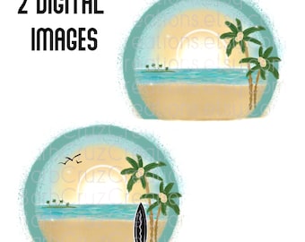 Airbrush png, Beach, Ocean, Tropical, Airbrush Beach Splatter Paint, Clipart, Digital Downloads, Sublimation Designs, Illustrations, Summer