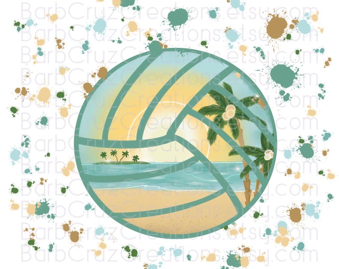 Volleyball, Beach Volleyball, sports, airbrush, splatter paint, png, digital download, sublimation designs, volleyball shirt png, clipart