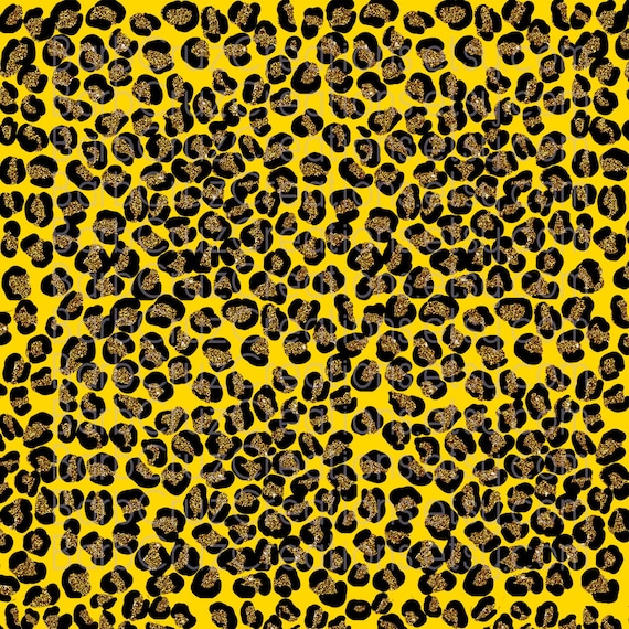 キラキラ光るヒョウ柄の背景、ピンク、赤、黄色、白、png