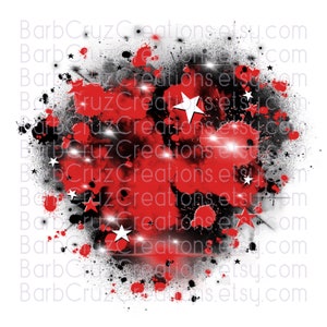 Airbrush png, red star burst, airbrush background, Digital Airbrush, jpg, sublimation designs, digital airbrush, shirt transfer, black, red