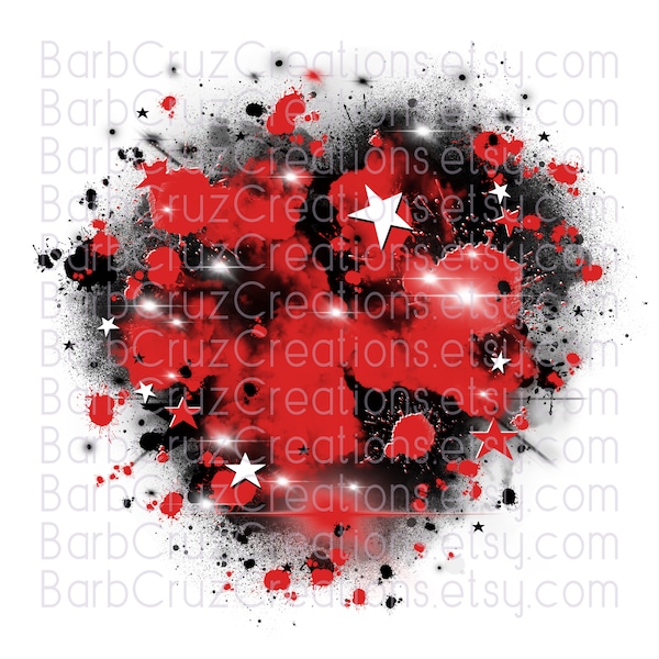 Airbrush, red star burst background, Digital Airbrush, tumblers, png, jpg, sublimation designs, digital airbrush, shirt transfer, black, red