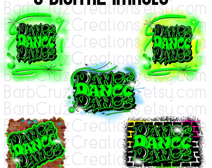 Airbrush png, Dance, Brick Wall, Hip Hop, dance clipart, hip hop, sublimation designs, digital download, clipart, dance shirt png, graffiti