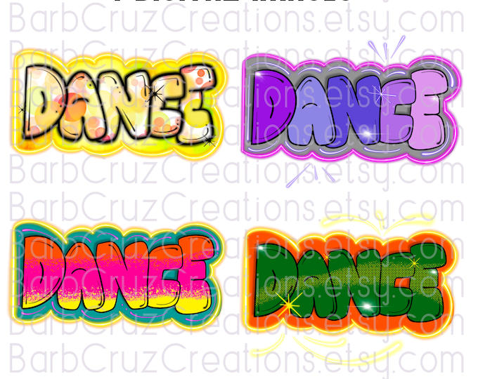 Dance Airbrushed Designs png, Dance Airbrush clipart, digital download, sublimation designs, png, clipart, waterslide, Graffiti art, Ballet