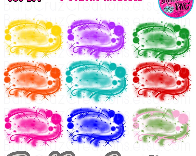 Team Colors, Airbrush PNG, Graffiti Style (Digital Download) school, church, youth, camp, tshirt, flag, spirit, sublimation, competition