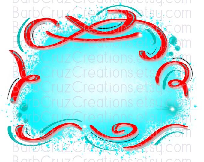 Blue, red, airbrush background, airbrush digital background, digital download, sublimation design, clipart, png, waterslide, background