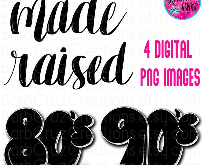 Airbrush Font, Graffiti Words Cursive, 80's, 90's, Raised, Made, Airbrushed PNG Images, Sublimation png, Cursive Letter Images, Hip Hop Art