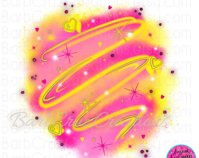 Airbrush png, Hearts, Pink, Yellow, Backgrounds, Graffiti, sublimation designs, digital, t-shirt designs, Hip Hop, Valentine's Day, 90's