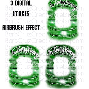 Airbrush, In loving Memory, In Memory, Memorial Shirt, Digital Downloads, png, shirt png, Custom memorial shirt png, green, black