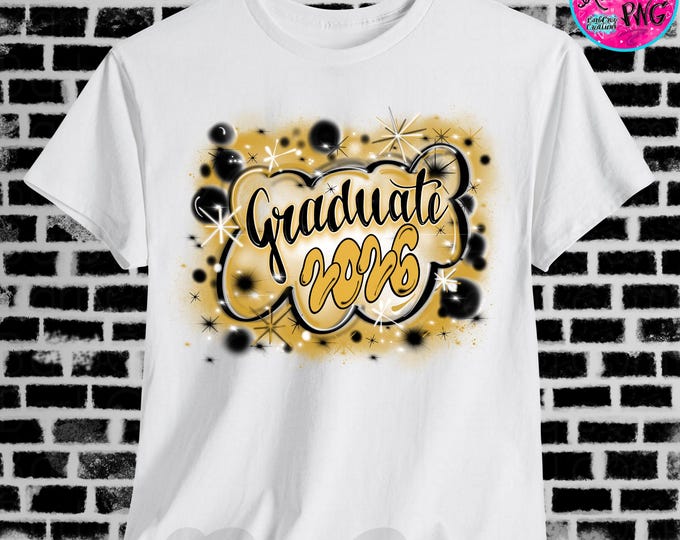 Custom Airbrush Graffiti Shirt, Senior 2026, 90s Retro Style, Apparel, Customize, Reunion, Old School, Graduate, Class of, set, 2 T-Shirts