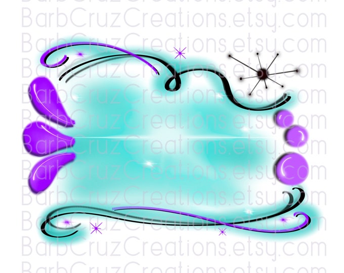 Airbrush Background, Bluish Green Purple, Digital Airbrush, Graffiti Wall, png, sublimation designs, digital download, png sublimation