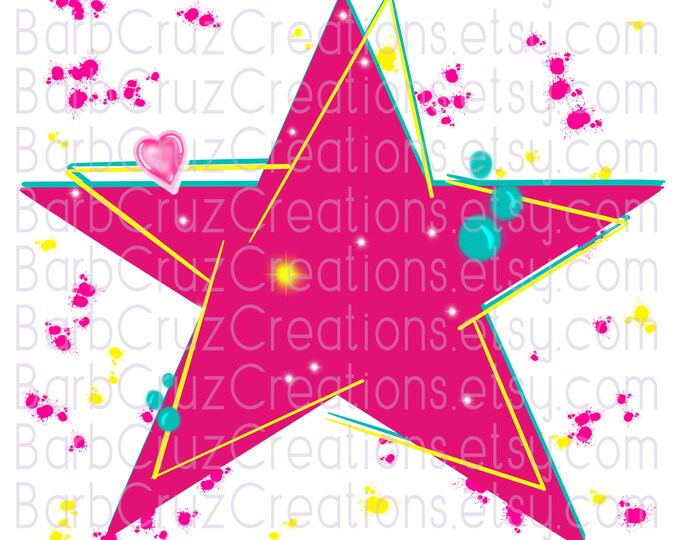 Airbrush png, Background, Splatter Paint, Pink Star, Graffiti Background, Heat Transfer,  Sublimation Design, Digital Download, clipart