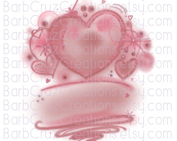 airbrush PNG, blush pink hearts, sublimation, digital download, png, waterslides, clipart, sublimation png, jpg, airbrush, love, image