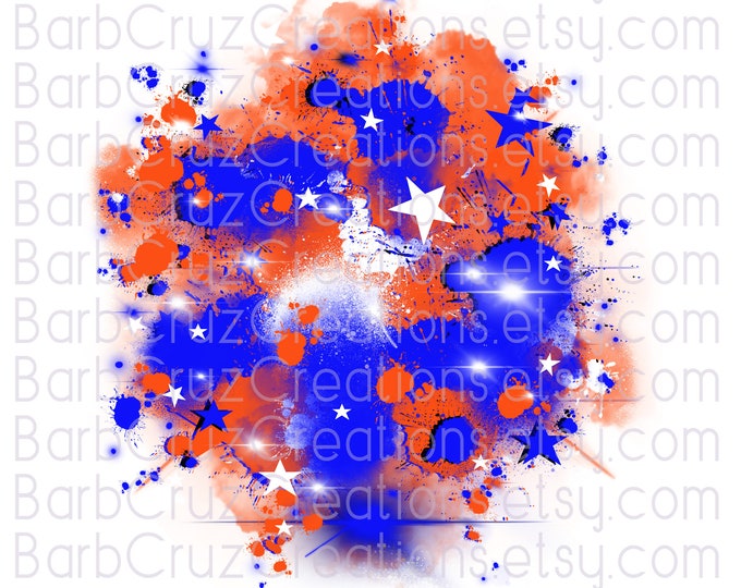 Airbrush, Orange star burst background, Digital Airbrush, tumbler, png, jpg, sublimation design, digital airbrush, shirt transfer, blue