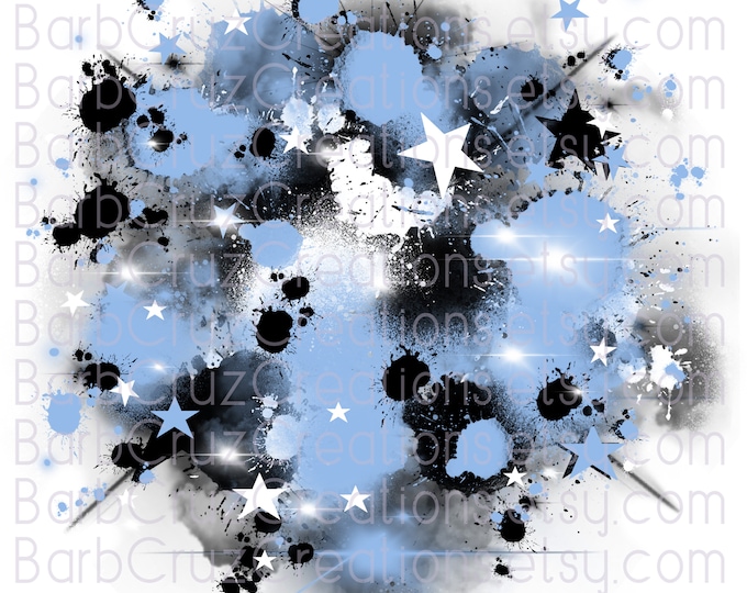 Airbrush digital image star burst background, png, sublimation designs, digital airbrush, shirt transfer, sports, school, fun backdrop, blue