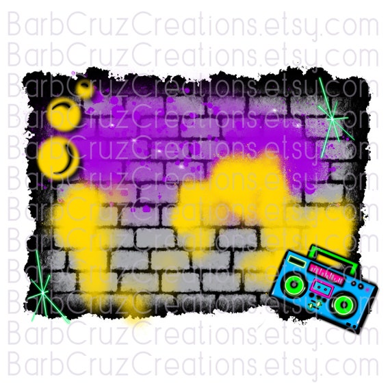 Graffiti Wall Airbrush Brick Wall Background Png Clipart Etsy