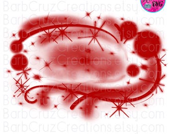 Red Airbrush png, Red Airbrush Background, Spray Paint Backdrop, Sublimation, DTF, Old School 90's retro red background, 90's style