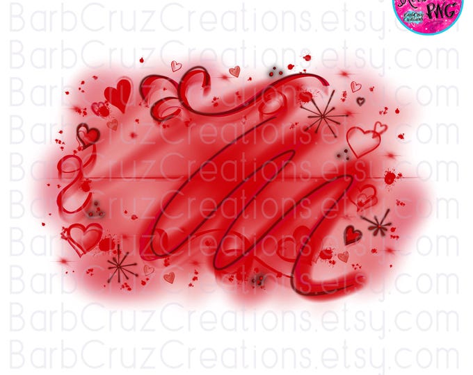 airbrushed png, red, hearts, sublimation transfer, digital download, png, digital airbrush, clipart, sublimation, jpg, airbrush, love, image