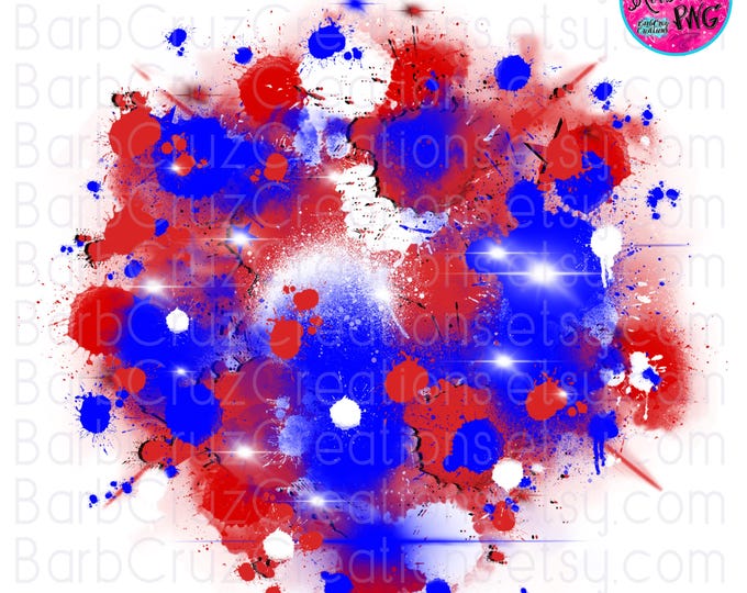 Airbrush png, Graffiti Art Set, Hip Hop, Football player, Pride, Digital Airbrush, Star bursts, Background, sublimation, red, blue, white