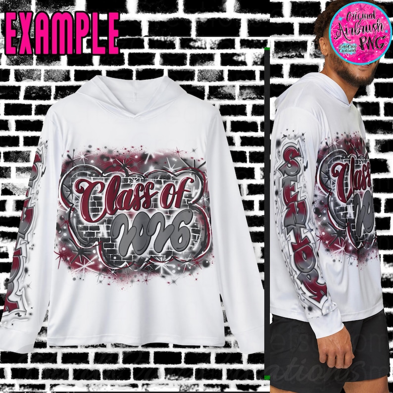 promotion 2026 aérographe graffiti PNG, conception verticale (téléchargement numérique) jambe/manches de pantalon, joggeurs, aérographe png, hip hop, années 90, bordeaux image 2