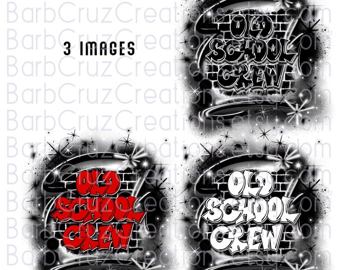 Old School Black , Airbrush, Brick Wall, Background, Digital Airbrush, Graffiti Wall, png, sublimation designs, digital download, red