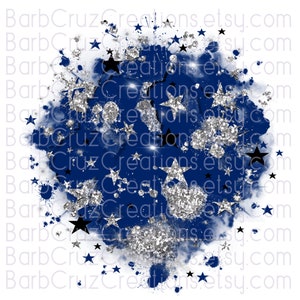 Airbrush, Digital Airbrush, Star bursts, Glitter, Background, png, sublimation designs, digital airbrush, blue, Silver, Renewed. 1 Cor 5 :17