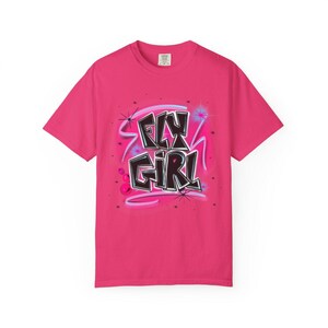 Download digitale PNG con aerografo rosa, Fly Girl, Hip Hop, trendy, Muro dei graffiti, clipart, design per sublimazione, anni '90 2000 immagine 9