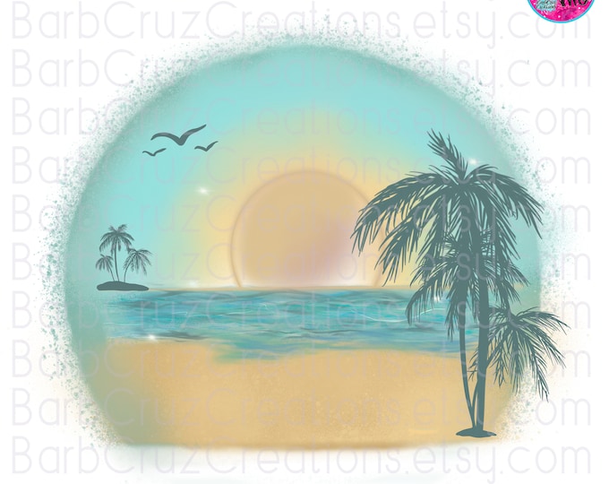 Pensacola Beach Airbrush png, Airbrush Beach, Digital Downloads, Clipart, png files, Sublimation Designs, Sublimation Transfer, Ocean