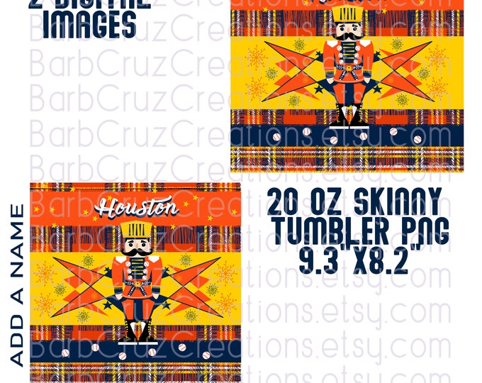 Houston, Digital Paper, Christmas, Background, Baseball, TX, Sports, Texas, Tumbler png, Sublimation Design, Nutcracker Market, Holidays
