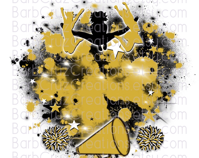 Airbrush, Digital Airbrush, clipart, png, jpg, sublimation designs, digital download, digital airbrush, shirt transfer, black, gold