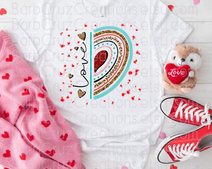 Valentine's Day, Love png, png, digital download, clip art, sublimation transfer, instant download, Valentine's Day Shirt, Leopard print