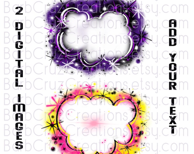 Airbrush Backgrounds, Purple, Pink & Yellow, Sublimation Designs, Digital Downloads, png, Digital Airbrush, Backdrop, Bundle Set