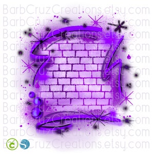 Airbrush png, Brick Wall, Background, Digital Airbrush, Graffiti Wal, sublimation designs, digital download, png sublimation, purple