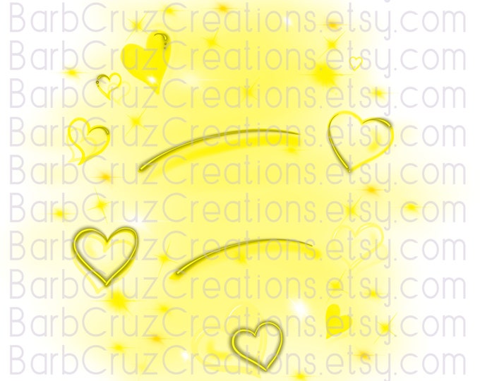 Airbrush png, Yellow Hearts, Background, Valentine's Day, 80's, 90's, Vintage, Retro, sublimation designs, digital downloads, tshirt designs