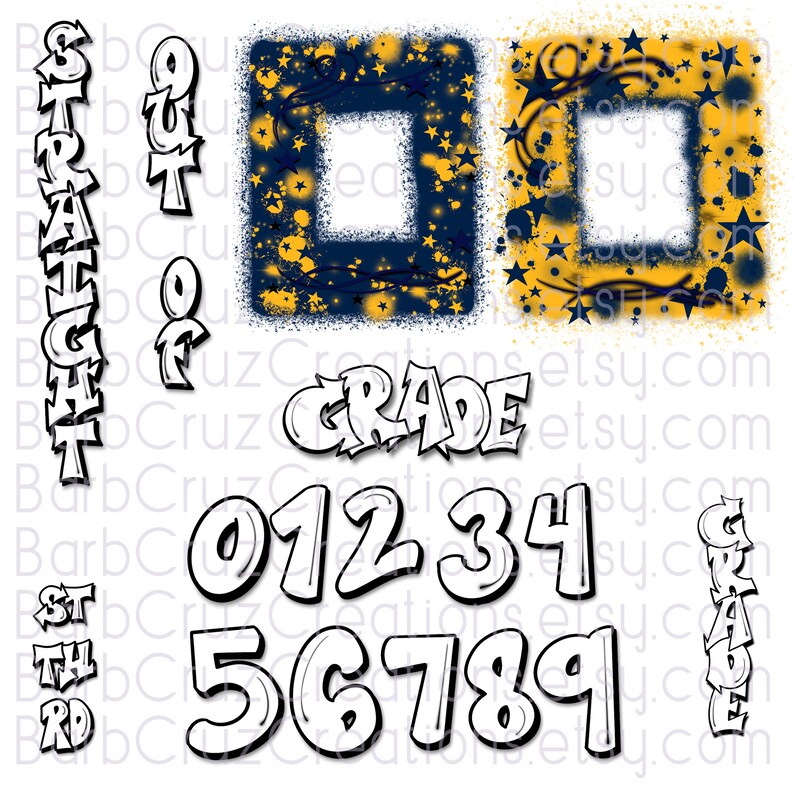 Airbrush Png, Graduation, Digital Frame, Graduate, Senior, Numbers ...