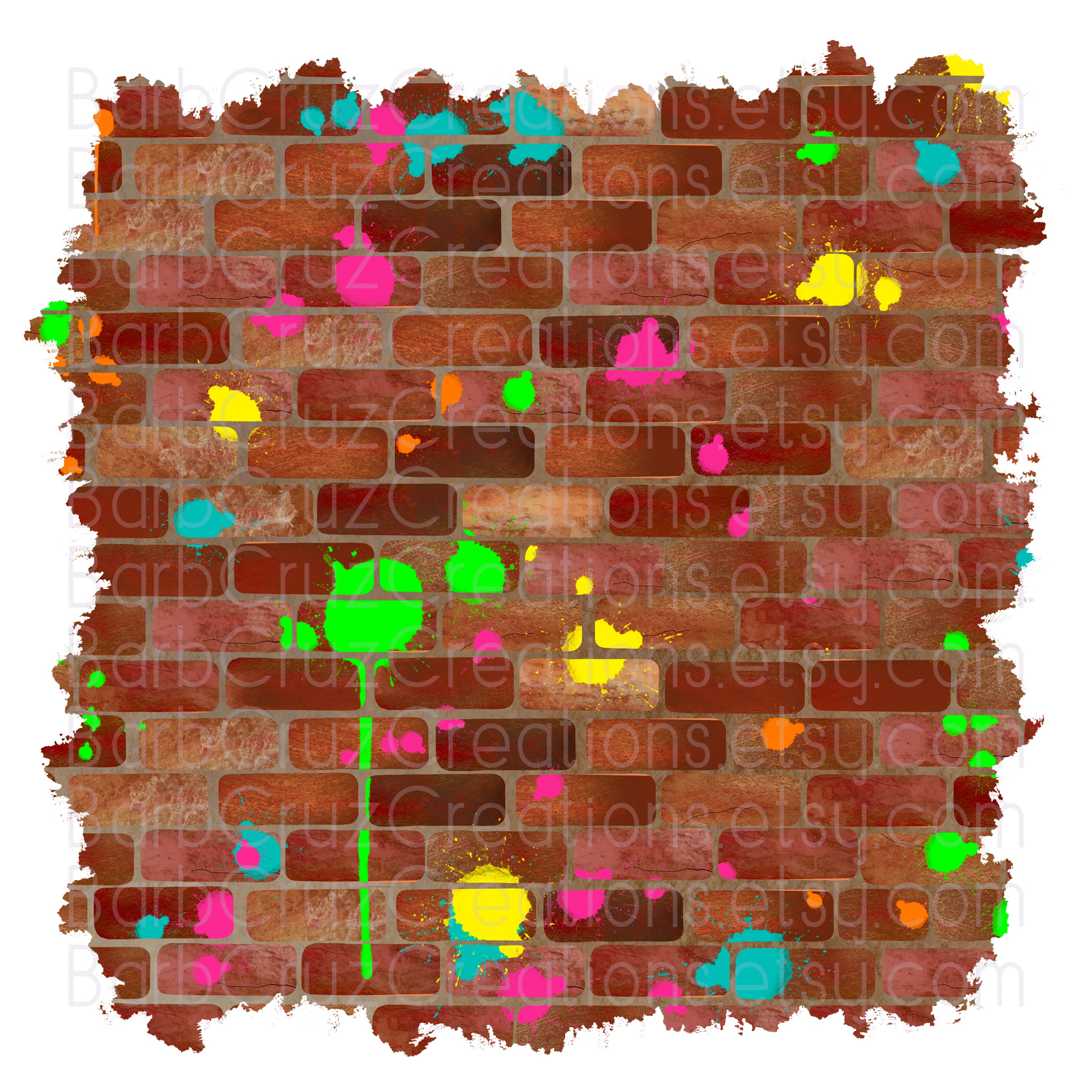 Airbrush Brick Wall Background Png Graffiti Wall Clipart Sublimation Designs Digital Download Png Sublimation Splatter Paint Png